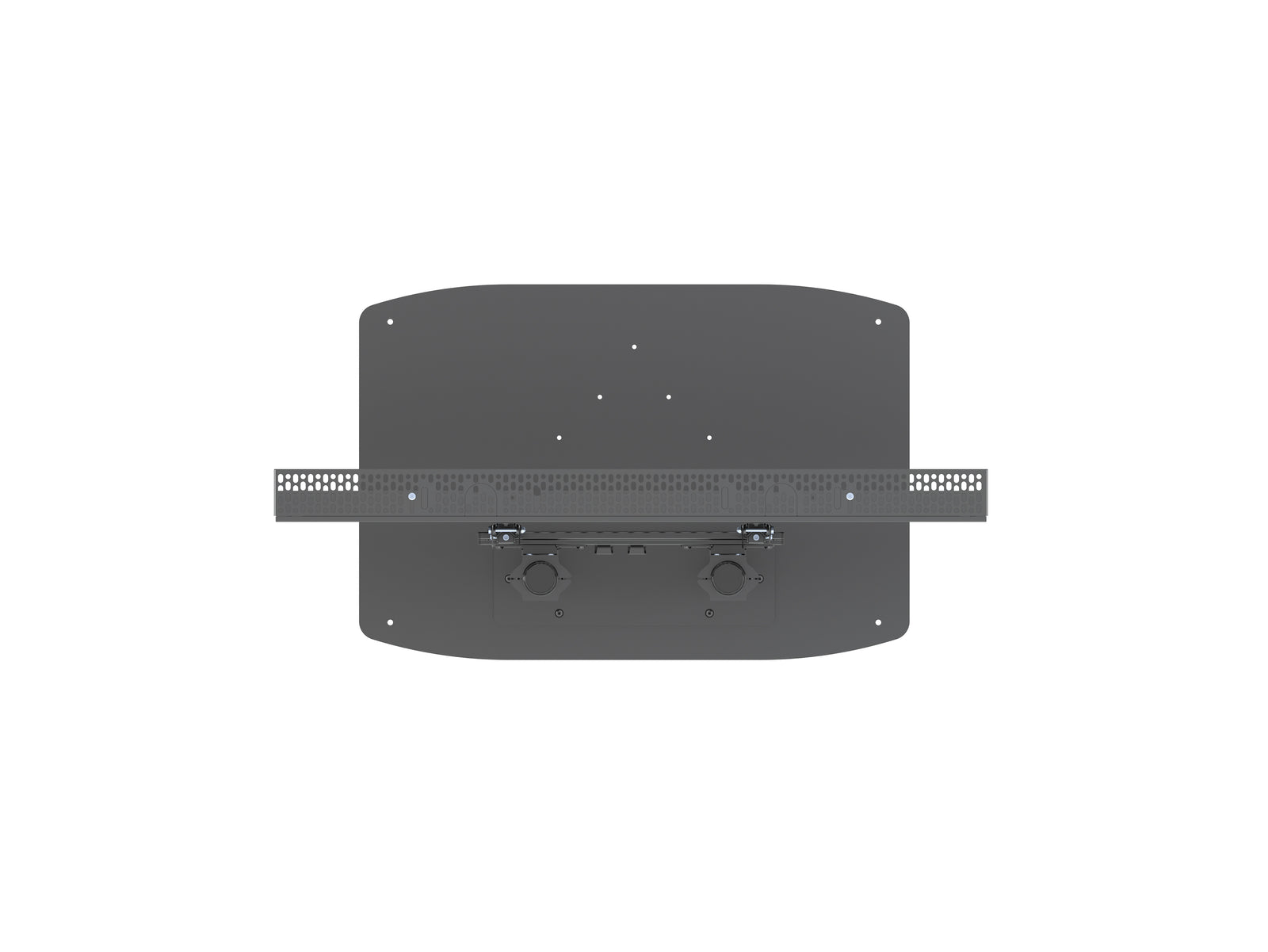 Multibrackets M Pro Series Enclosure 85" Floorbase Dual Pole Black Signage Display Enclosures Multibrackets