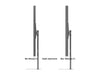 Multibrackets M Pro Series Enclosure 85" Floorbase Dual Pole Black Signage Display Enclosures Multibrackets