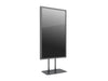 Multibrackets M Pro Series Enclosure 85" Floorbase Dual Pole Black Signage Display Enclosures Multibrackets