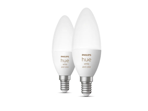 Philips Hue White And Colour Ambience Candle - E14 Smart Bulb - (2-pack) - 929002294205