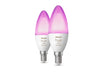 Philips Hue White And Colour Ambience Candle - E14 Smart Bulb - (2-pack) - 929002294205