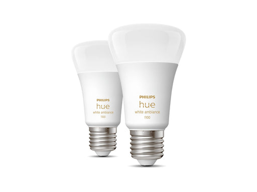 Philips Hue White Ambiance A60 E27 Smart Bulb 2-Pack | 929002468404 Smart Lighting Philips