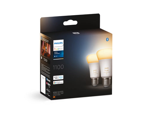 Philips Hue White Ambiance A60 E27 Smart Bulb 2-Pack | 929002468404 Smart Lighting Philips