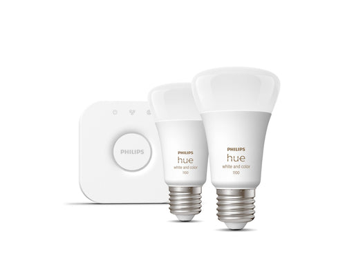 Philips Hue White And Colour Ambience Starter Kit 2 E27 Smart Bulbs (1100) - 929002468810