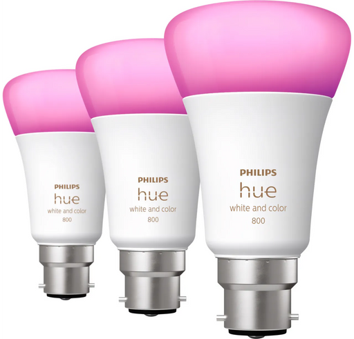 Philips Hue White and Colour Ambiance 6.5W B22 3Pack | 929002489703 Smart Lighting Philips