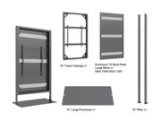 Multibrackets M Pro 75" Digital Signage Totem Enclosure with Floorbase | 7350022739307
