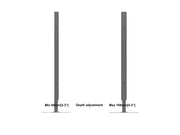 Multibrackets M Pro 75" Digital Signage Totem Enclosure with Floorbase | 7350022739307