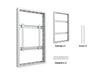 Multibrackets M Pro Series Enclosure 46" High Brightness Wall Small White Signage Display Enclosures Multibrackets