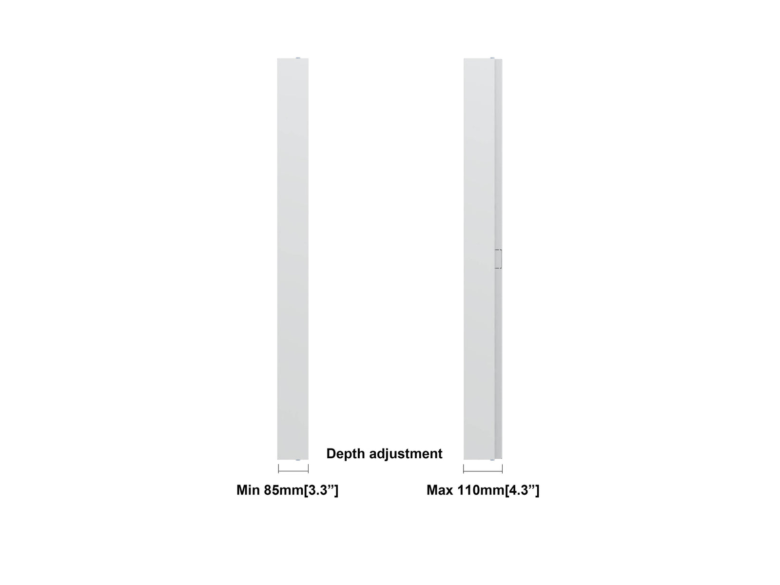 Multibrackets M Pro Series Enclosure 46" High Brightness Wall Small White Signage Display Enclosures Multibrackets