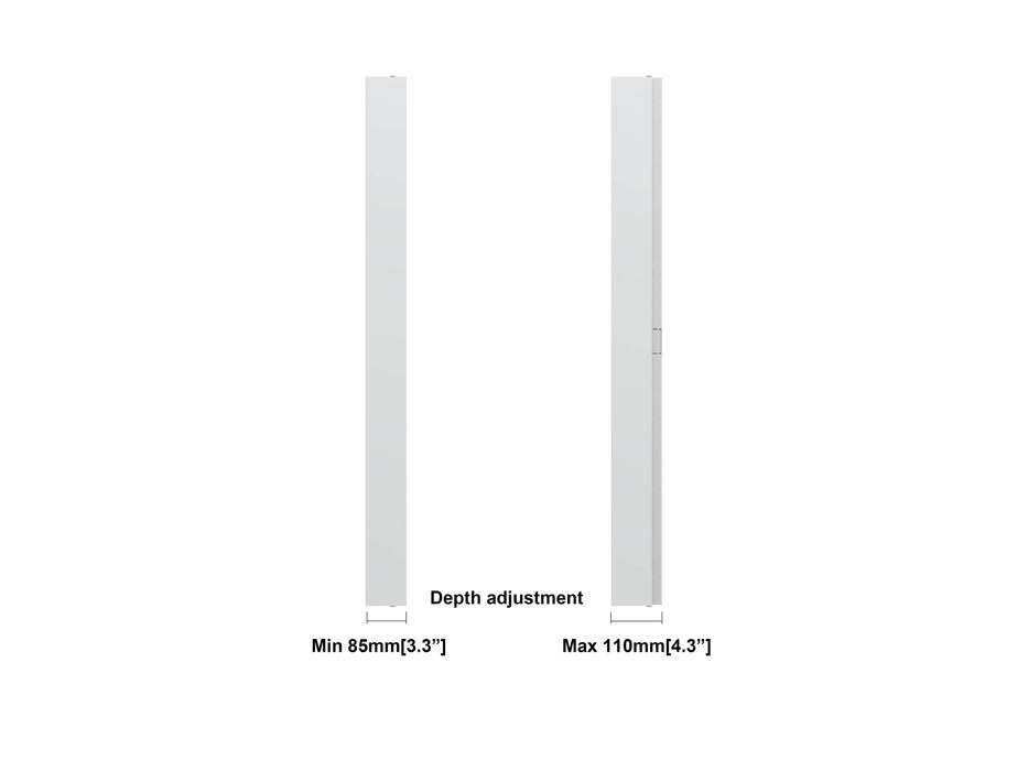 Multibrackets M Pro Series Enclosure 46" High Brightness Wall Small White Signage Display Enclosures Multibrackets