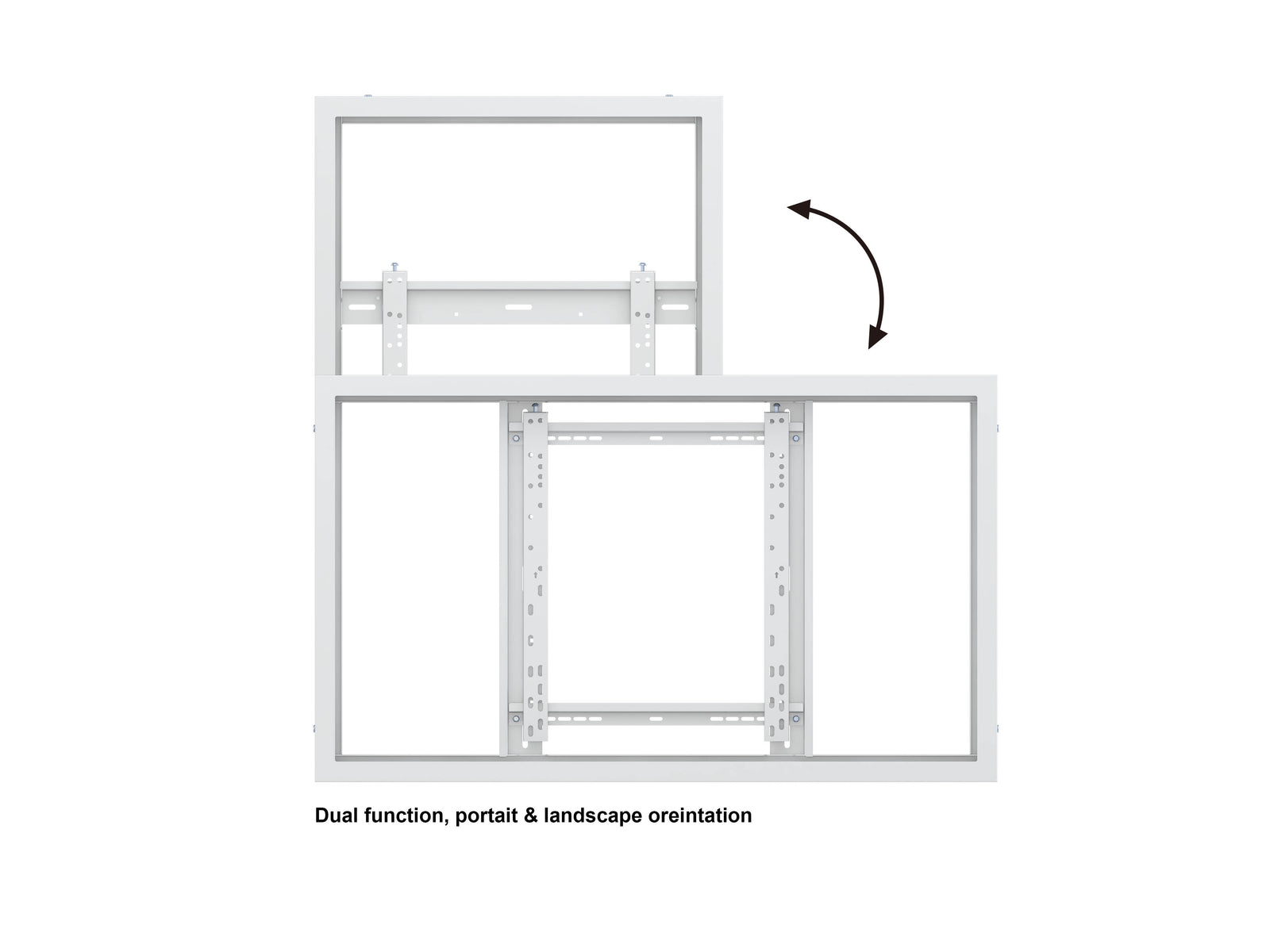 Multibrackets M Pro Series Enclosure 46" High Brightness Wall Small White Signage Display Enclosures Multibrackets