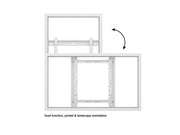 Multibrackets M Pro Series Enclosure 46" High Brightness Wall Small White Signage Display Enclosures Multibrackets
