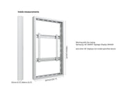 Multibrackets M Pro Series Enclosure 46" High Brightness Wall Small White Signage Display Enclosures Multibrackets