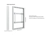 Multibrackets M Pro Series Enclosure 46" High Brightness Wall Small White Signage Display Enclosures Multibrackets