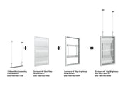 Multibrackets M Pro Series Enclosure 46" High Brightness Wall Small White Signage Display Enclosures Multibrackets