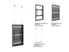 Multibrackets M Pro Series Enclosure 46" High Brightness Wire Small Black Signage Display Enclosures Multibrackets
