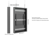 Multibrackets M Pro Series Enclosure 46" High Brightness Wire Small Black Signage Display Enclosures Multibrackets