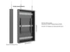 Multibrackets M Pro Series Enclosure 46" High Brightness Wire Small Black Signage Display Enclosures Multibrackets