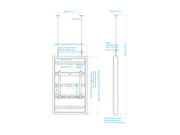 Multibrackets M Pro Series Enclosure 46" High Brightness Wire Small Black Signage Display Enclosures Multibrackets