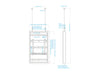 Multibrackets M Pro Series Enclosure 46" High Brightness Wire Small Black Signage Display Enclosures Multibrackets