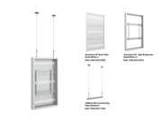 Multibrackets M Pro Series Enclosure 46" High Brightness Wire Small White Signage Display Enclosures Multibrackets