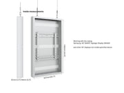 Multibrackets M Pro Series Enclosure 46" High Brightness Wire Small White Signage Display Enclosures Multibrackets