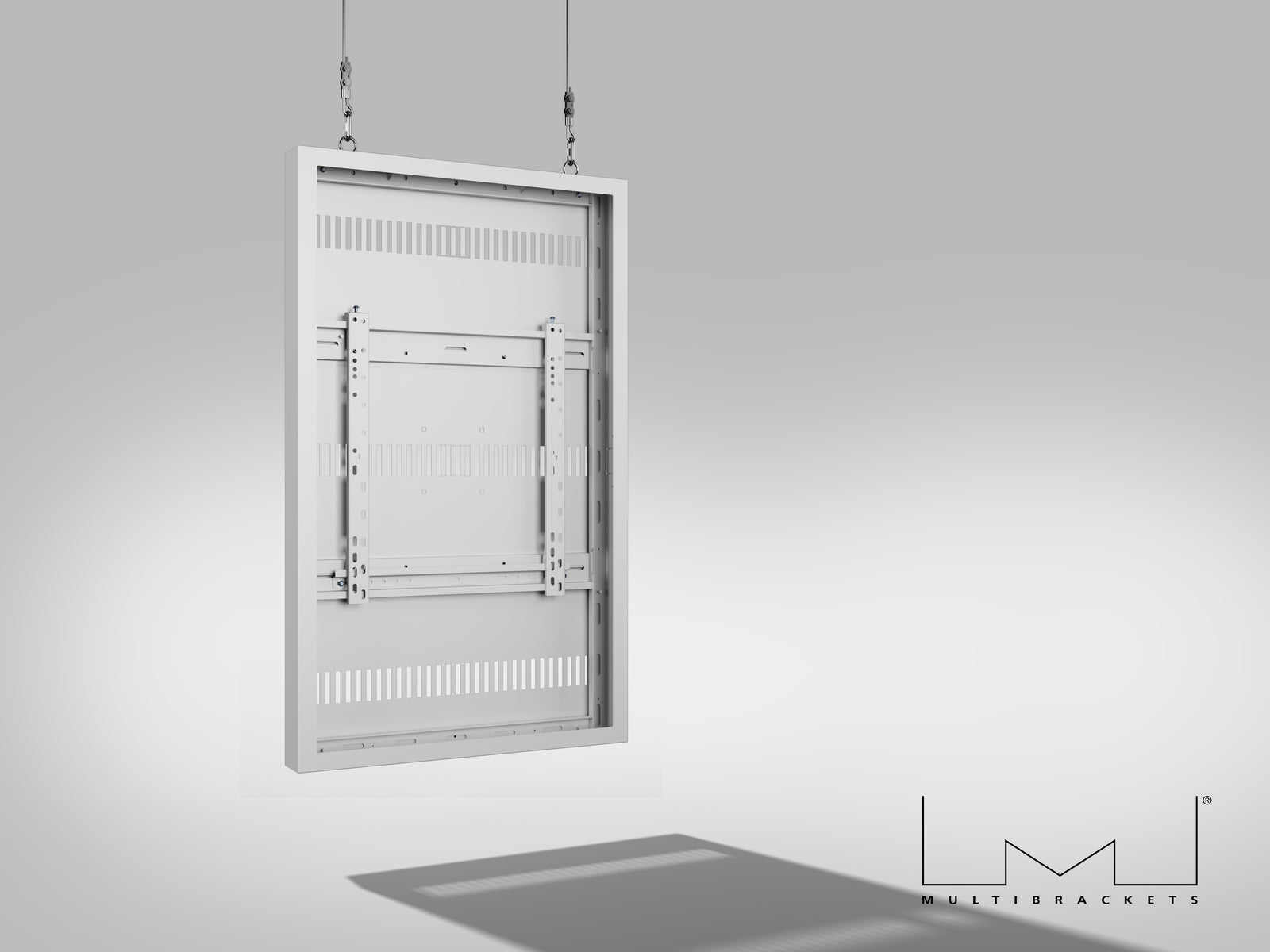 Multibrackets M Pro Series Enclosure 46" High Brightness Wire Small White Signage Display Enclosures Multibrackets