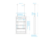 Multibrackets M Pro Series Enclosure 46" High Brightness Wire Small White Signage Display Enclosures Multibrackets