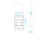 Multibrackets M Pro Series Enclosure 46" High Brightness Wire Small White Signage Display Enclosures Multibrackets