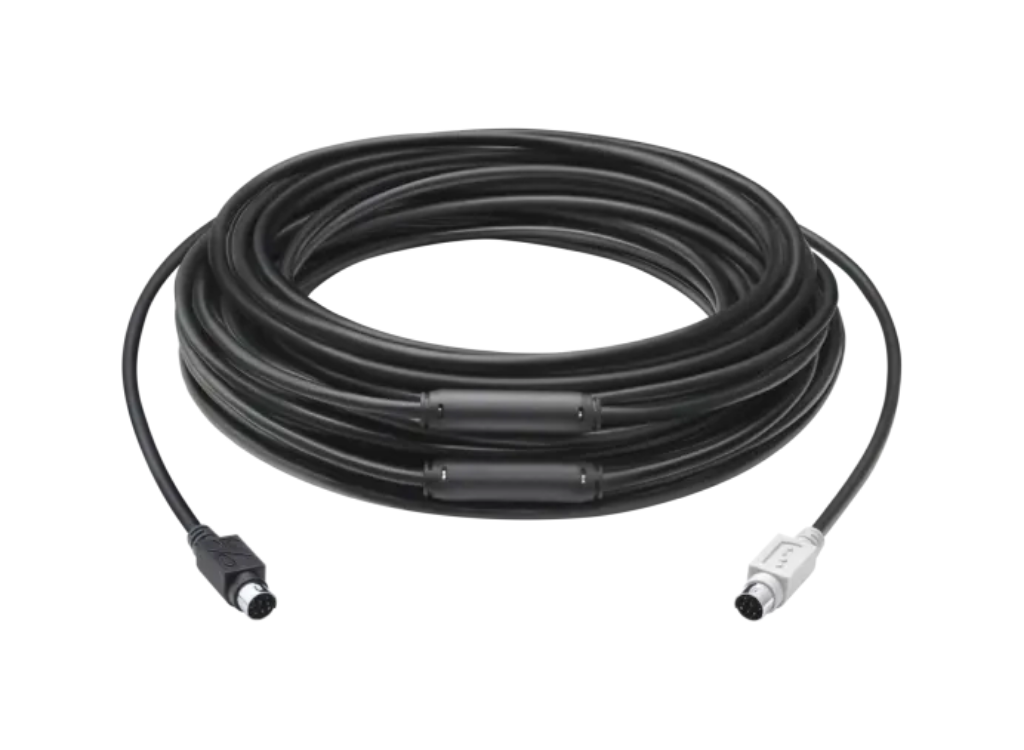 Logitech GROUP 15m Extended Cable For Video Conferences In Larger Rooms | 939-001490 Audio / Video Cable Logitech