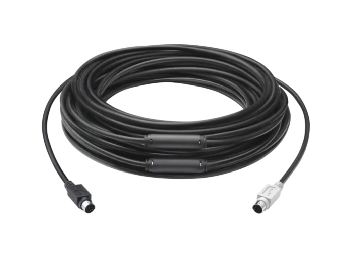 Logitech GROUP 15m Extended Cable For Video Conferences In Larger Rooms | 939-001490 Audio / Video Cable Logitech