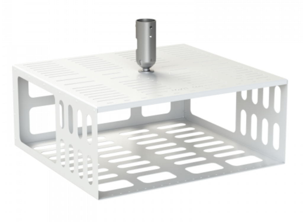 Loxit 9428 Projector Security Case Extra Large With 50mm Pole Adapter - White Projector Mount Loxit