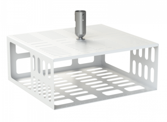 Loxit 9428 Projector Security Case Extra Large With 50mm Pole Adapter - White Projector Mount Loxit
