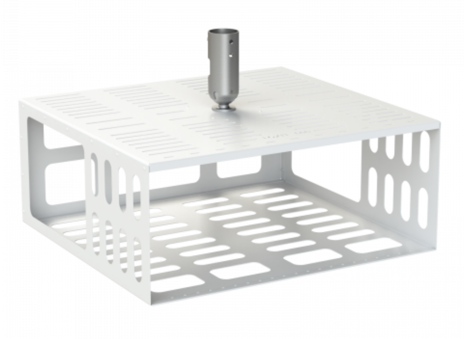 Loxit 9428 Projector Security Case Extra Large With 50mm Pole Adapter - White Loxit Projector Mount Loxit