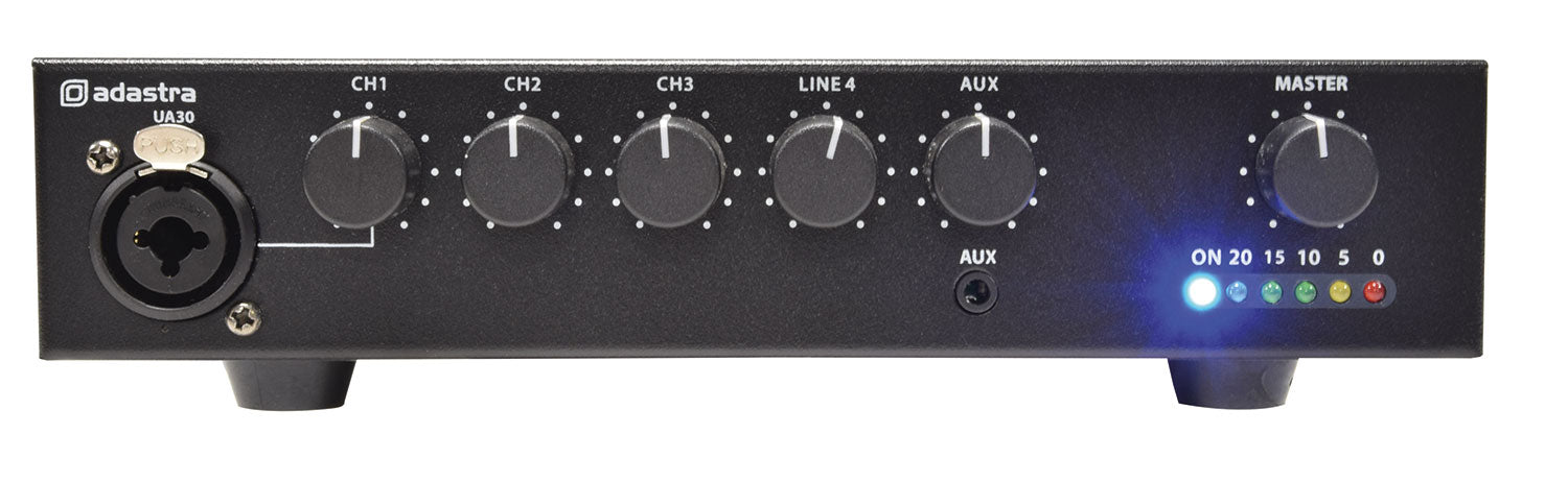 Adastra UA Series Compact 100V Mixer-Amplifiers | 953.183UK