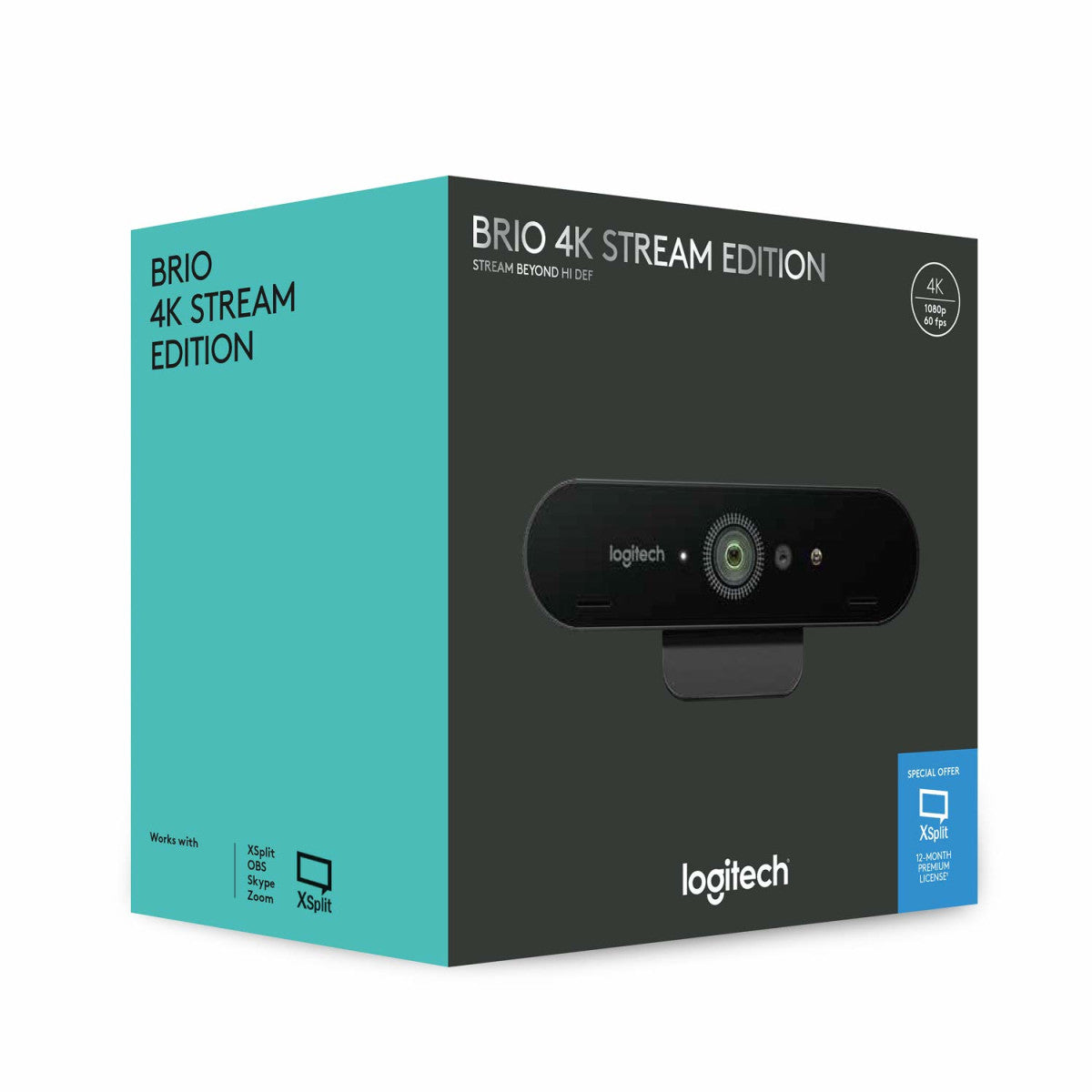 Logitech Brio 4K Webcam With HDR and Noise-Canceling Microphones Meeting Room Equipment Logitech