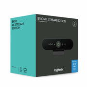 Logitech Brio 4K Webcam With HDR and Noise-Canceling Microphones Meeting Room Equipment Logitech