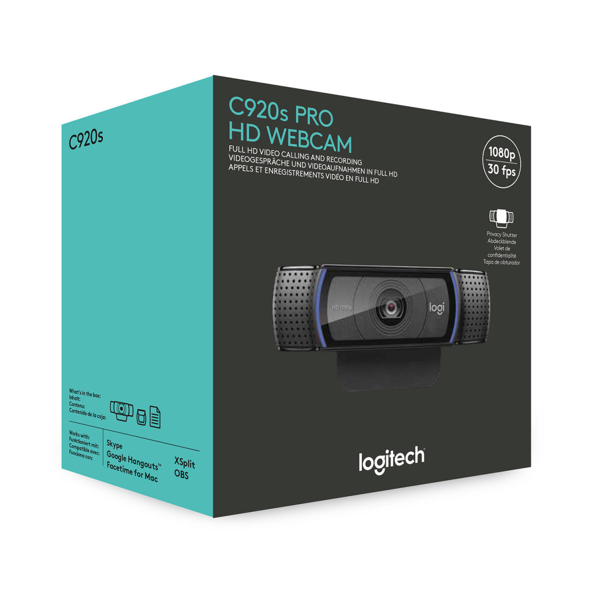Logitech C920S Pro Full 1080p HD Webcam Meeting Room Equipment Logitech