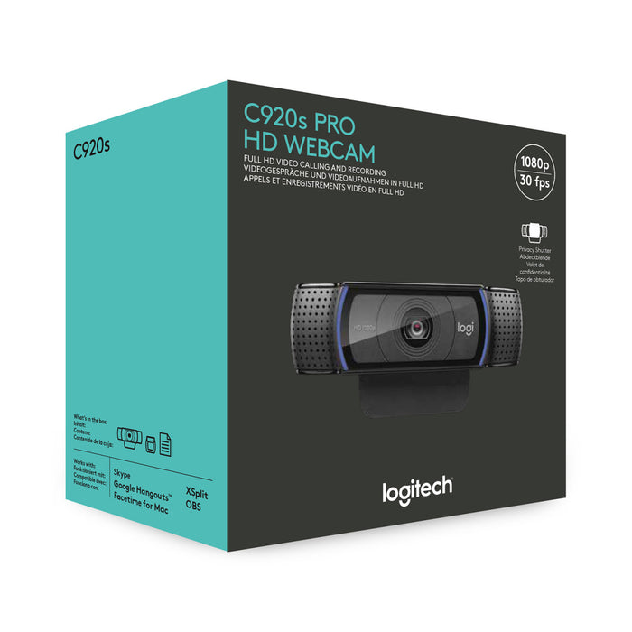 Logitech C920S Pro Full 1080p HD Webcam