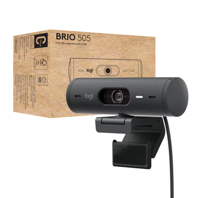 Logitech Brio 505 1920 x 1080 4 MP Colour Webcam Meeting Room Equipment Logitech