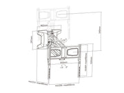Multibrackets M Motorised Pull Down Full Motion Flexarm TV Wall Mount - 37" to 70" Screen Wall Mount Bracket Multibrackets