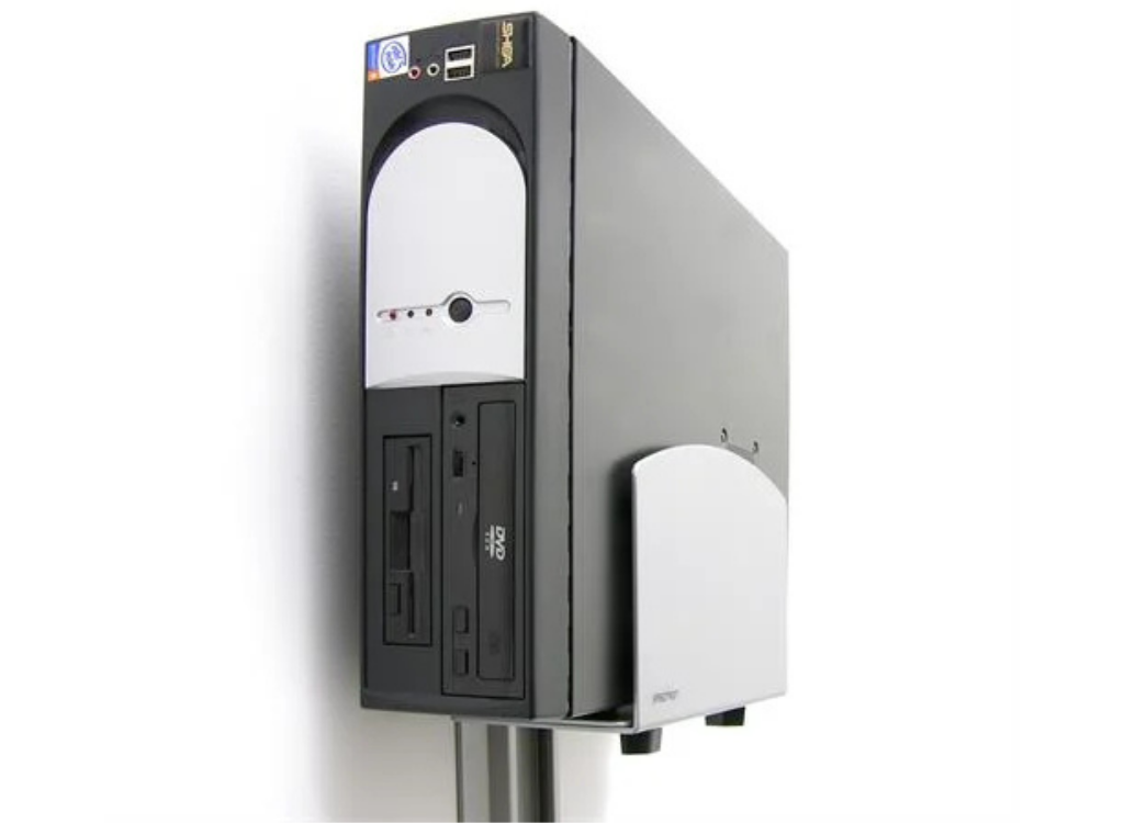 Ergotron Vertical Universal CPU Holder (Silver) | 97-468-202 Mounting Accessory Ergotron