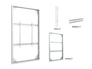 Multibrackets M Pro Series Enclosure 98" Wall Slim Large White Signage Display Enclosures Multibrackets