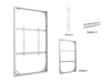 Multibrackets M Pro Series Enclosure 98" Wall Slim Large White Signage Display Enclosures Multibrackets
