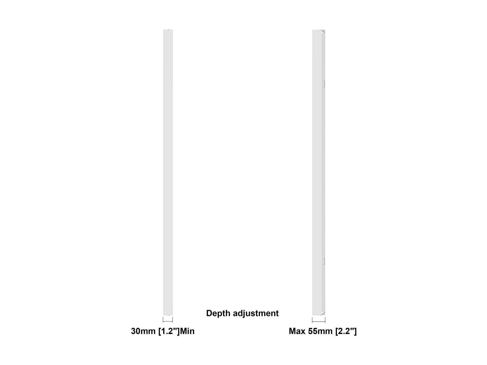Multibrackets M Pro Series Enclosure 98" Wall Slim Large White Signage Display Enclosures Multibrackets