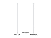 Multibrackets M Pro Series Enclosure 98" Wall Slim Large White Signage Display Enclosures Multibrackets