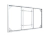 Multibrackets M Pro Series Enclosure 98" Wall Slim Large White Signage Display Enclosures Multibrackets