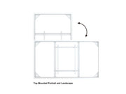 Multibrackets M Pro Series Enclosure 98" Wall Slim Large White Signage Display Enclosures Multibrackets