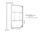 Multibrackets M Pro Series Enclosure 98" Wall Slim Large White Signage Display Enclosures Multibrackets