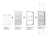 Multibrackets M Pro Series Enclosure 98" Wall Slim Large White Signage Display Enclosures Multibrackets